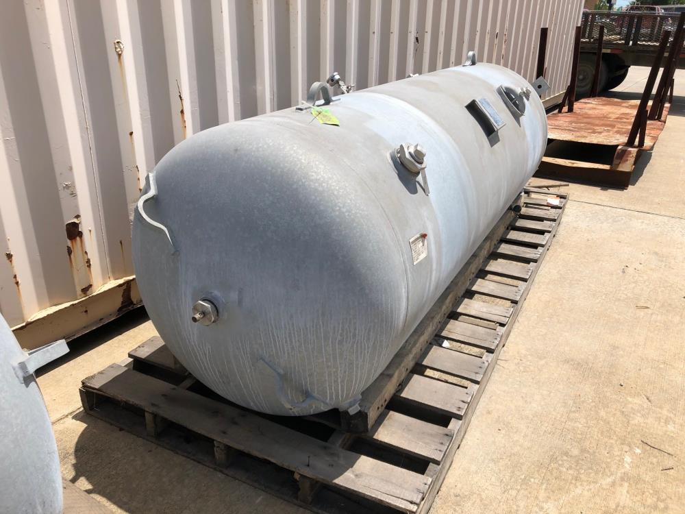 Silvan 400 Gallon Vertical Air Receiver Tank, Galvanized with Stainless Fittings